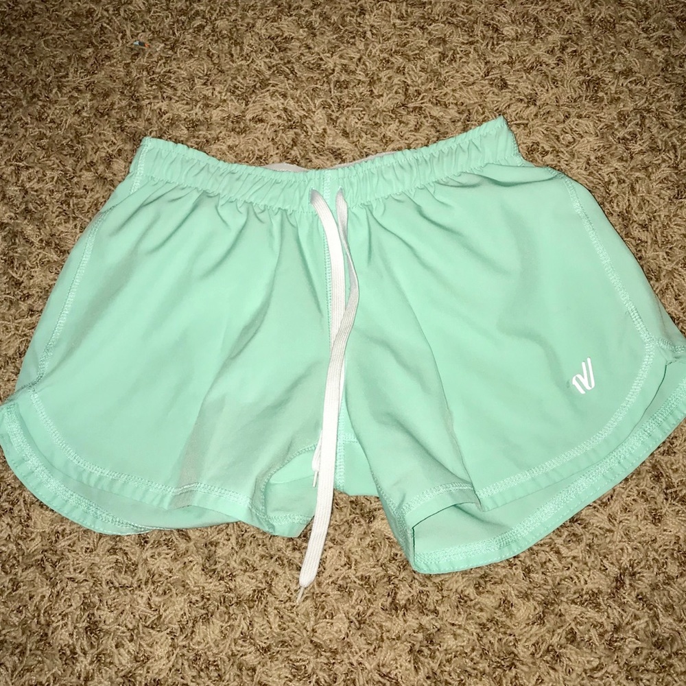 Varsity Mint Green Athletic Shorts